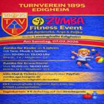 ZUMBA-EVENT • 7. 02. 2026 •  Am 7. Februar steigt unser großes Zumba-Event in der Lessing-Turnhalle, Bürgermeister-Fries-Straße 1, Ludwigshafen-Edigheim!