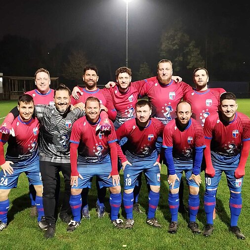 Die AH-Mannschaft als Team-Foto