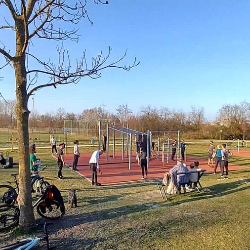 Blick auf unser Trainingsgelände